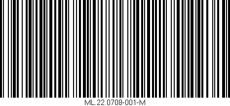 Código de barras (EAN, GTIN, SKU, ISBN): 'ML.22.0708-001-M'