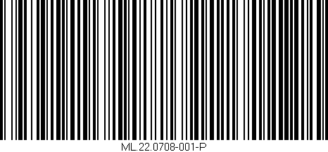 Código de barras (EAN, GTIN, SKU, ISBN): 'ML.22.0708-001-P'