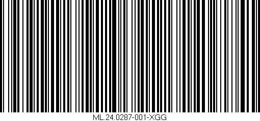 Código de barras (EAN, GTIN, SKU, ISBN): 'ML.24.0287-001-XGG'