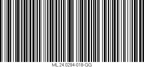 Código de barras (EAN, GTIN, SKU, ISBN): 'ML.24.0294-018-GG'
