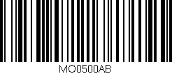 Código de barras (EAN, GTIN, SKU, ISBN): 'MO0500AB'