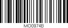 Código de barras (EAN, GTIN, SKU, ISBN): 'MO0974B'