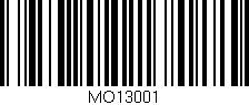 Código de barras (EAN, GTIN, SKU, ISBN): 'MO13001'