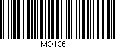 Código de barras (EAN, GTIN, SKU, ISBN): 'MO13611'