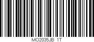 Código de barras (EAN, GTIN, SKU, ISBN): 'MO2035JB/1T'