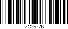 Código de barras (EAN, GTIN, SKU, ISBN): 'MO3577B'