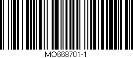 Código de barras (EAN, GTIN, SKU, ISBN): 'MO668701-1'