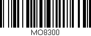 Código de barras (EAN, GTIN, SKU, ISBN): 'MO8300'