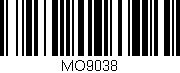 Código de barras (EAN, GTIN, SKU, ISBN): 'MO9038'