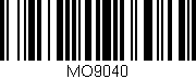 Código de barras (EAN, GTIN, SKU, ISBN): 'MO9040'