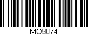 Código de barras (EAN, GTIN, SKU, ISBN): 'MO9074'