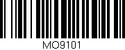 Código de barras (EAN, GTIN, SKU, ISBN): 'MO9101'