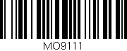 Código de barras (EAN, GTIN, SKU, ISBN): 'MO9111'