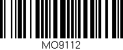 Código de barras (EAN, GTIN, SKU, ISBN): 'MO9112'