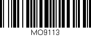 Código de barras (EAN, GTIN, SKU, ISBN): 'MO9113'
