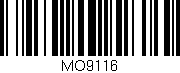 Código de barras (EAN, GTIN, SKU, ISBN): 'MO9116'