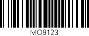 Código de barras (EAN, GTIN, SKU, ISBN): 'MO9123'