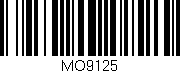 Código de barras (EAN, GTIN, SKU, ISBN): 'MO9125'