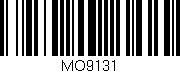 Código de barras (EAN, GTIN, SKU, ISBN): 'MO9131'
