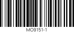 Código de barras (EAN, GTIN, SKU, ISBN): 'MO9151-1'