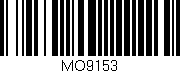 Código de barras (EAN, GTIN, SKU, ISBN): 'MO9153'