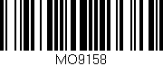 Código de barras (EAN, GTIN, SKU, ISBN): 'MO9158'