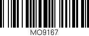 Código de barras (EAN, GTIN, SKU, ISBN): 'MO9167'