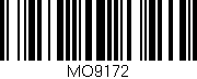Código de barras (EAN, GTIN, SKU, ISBN): 'MO9172'