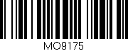 Código de barras (EAN, GTIN, SKU, ISBN): 'MO9175'