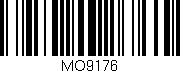 Código de barras (EAN, GTIN, SKU, ISBN): 'MO9176'