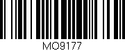 Código de barras (EAN, GTIN, SKU, ISBN): 'MO9177'