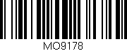 Código de barras (EAN, GTIN, SKU, ISBN): 'MO9178'