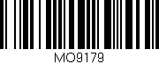 Código de barras (EAN, GTIN, SKU, ISBN): 'MO9179'