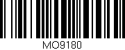 Código de barras (EAN, GTIN, SKU, ISBN): 'MO9180'