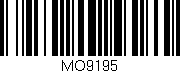 Código de barras (EAN, GTIN, SKU, ISBN): 'MO9195'