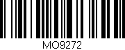 Código de barras (EAN, GTIN, SKU, ISBN): 'MO9272'