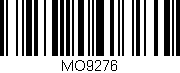 Código de barras (EAN, GTIN, SKU, ISBN): 'MO9276'