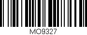 Código de barras (EAN, GTIN, SKU, ISBN): 'MO9327'