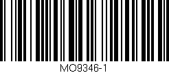 Código de barras (EAN, GTIN, SKU, ISBN): 'MO9346-1'
