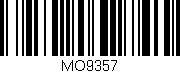 Código de barras (EAN, GTIN, SKU, ISBN): 'MO9357'