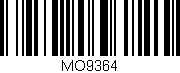 Código de barras (EAN, GTIN, SKU, ISBN): 'MO9364'