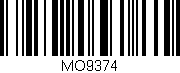 Código de barras (EAN, GTIN, SKU, ISBN): 'MO9374'