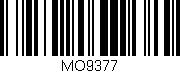 Código de barras (EAN, GTIN, SKU, ISBN): 'MO9377'