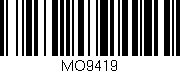 Código de barras (EAN, GTIN, SKU, ISBN): 'MO9419'