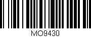 Código de barras (EAN, GTIN, SKU, ISBN): 'MO9430'