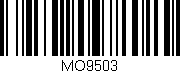 Código de barras (EAN, GTIN, SKU, ISBN): 'MO9503'