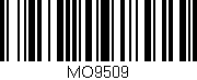 Código de barras (EAN, GTIN, SKU, ISBN): 'MO9509'
