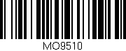 Código de barras (EAN, GTIN, SKU, ISBN): 'MO9510'