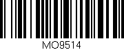 Código de barras (EAN, GTIN, SKU, ISBN): 'MO9514'