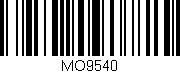 Código de barras (EAN, GTIN, SKU, ISBN): 'MO9540'